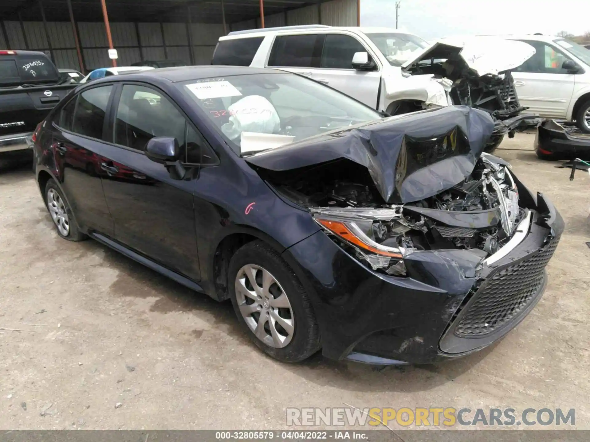 1 Photograph of a damaged car JTDEPRAE4LJ087674 TOYOTA COROLLA 2020