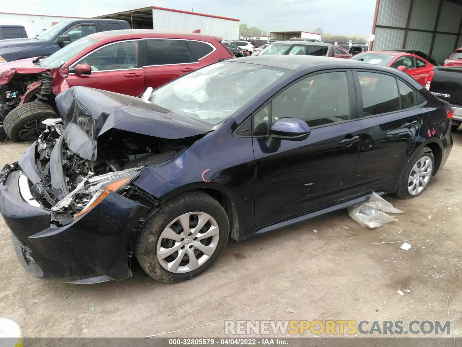 2 Photograph of a damaged car JTDEPRAE4LJ087674 TOYOTA COROLLA 2020