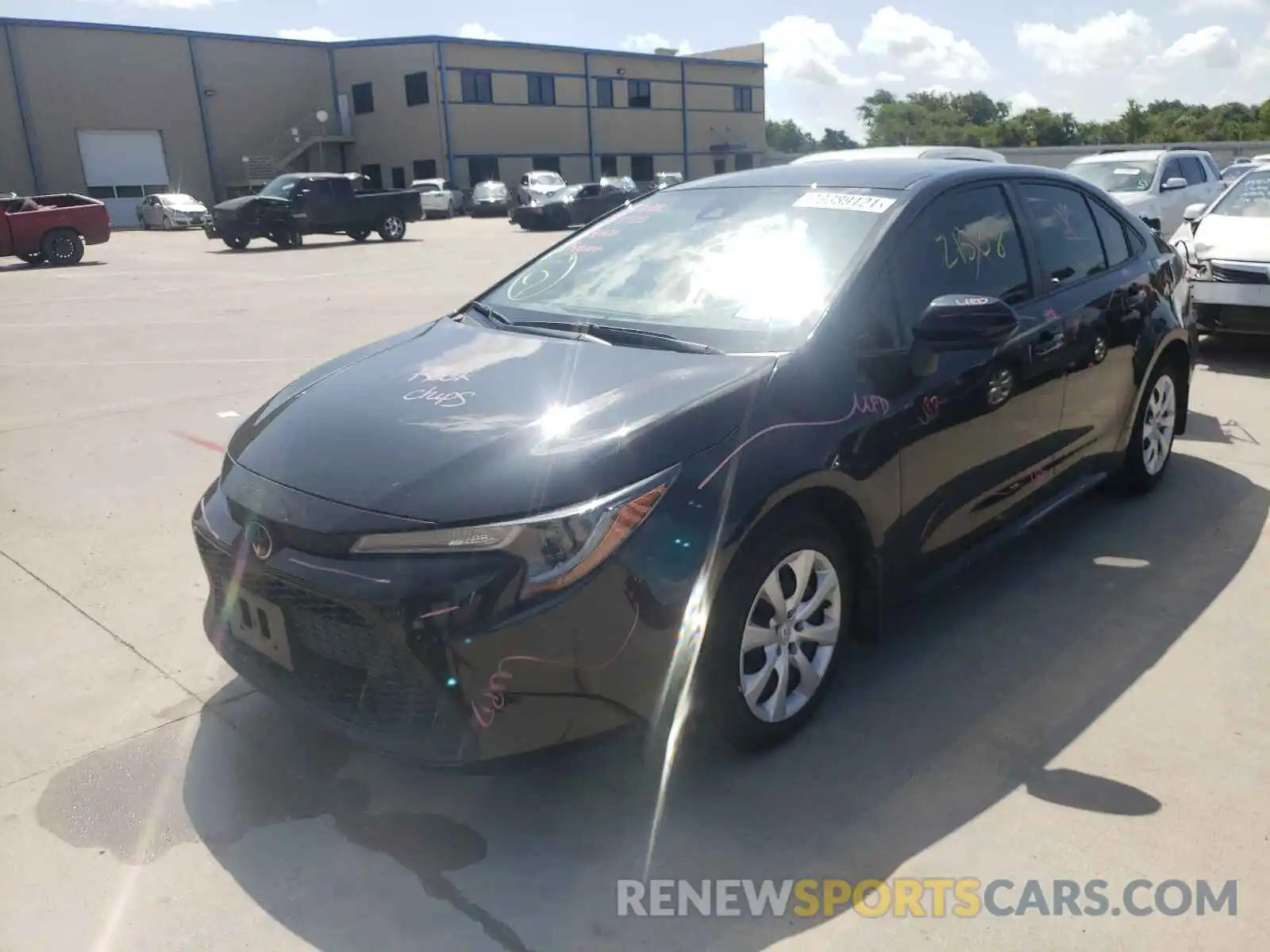 2 Photograph of a damaged car JTDEPRAE4LJ087836 TOYOTA COROLLA 2020