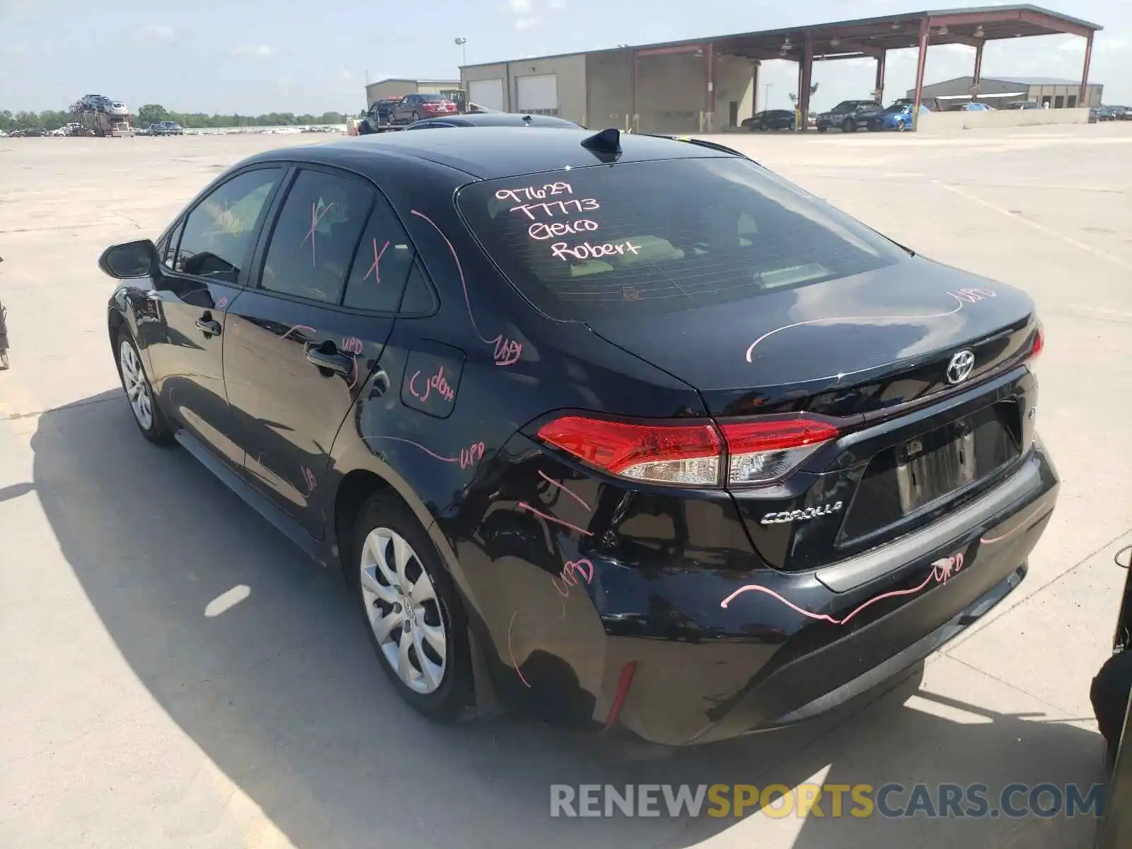 3 Photograph of a damaged car JTDEPRAE4LJ087836 TOYOTA COROLLA 2020