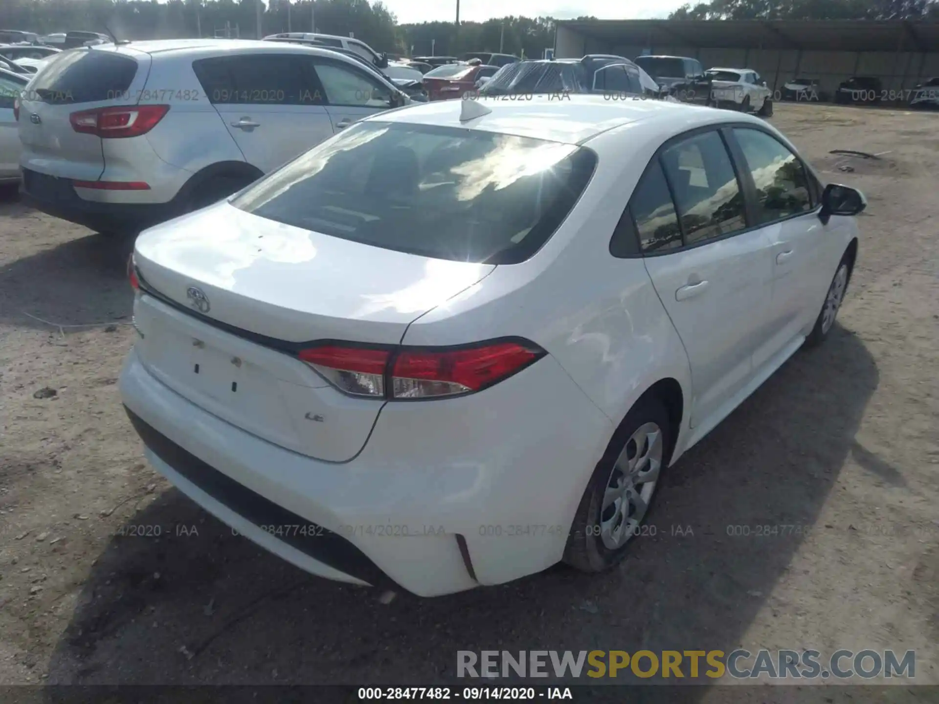 4 Photograph of a damaged car JTDEPRAE4LJ087903 TOYOTA COROLLA 2020