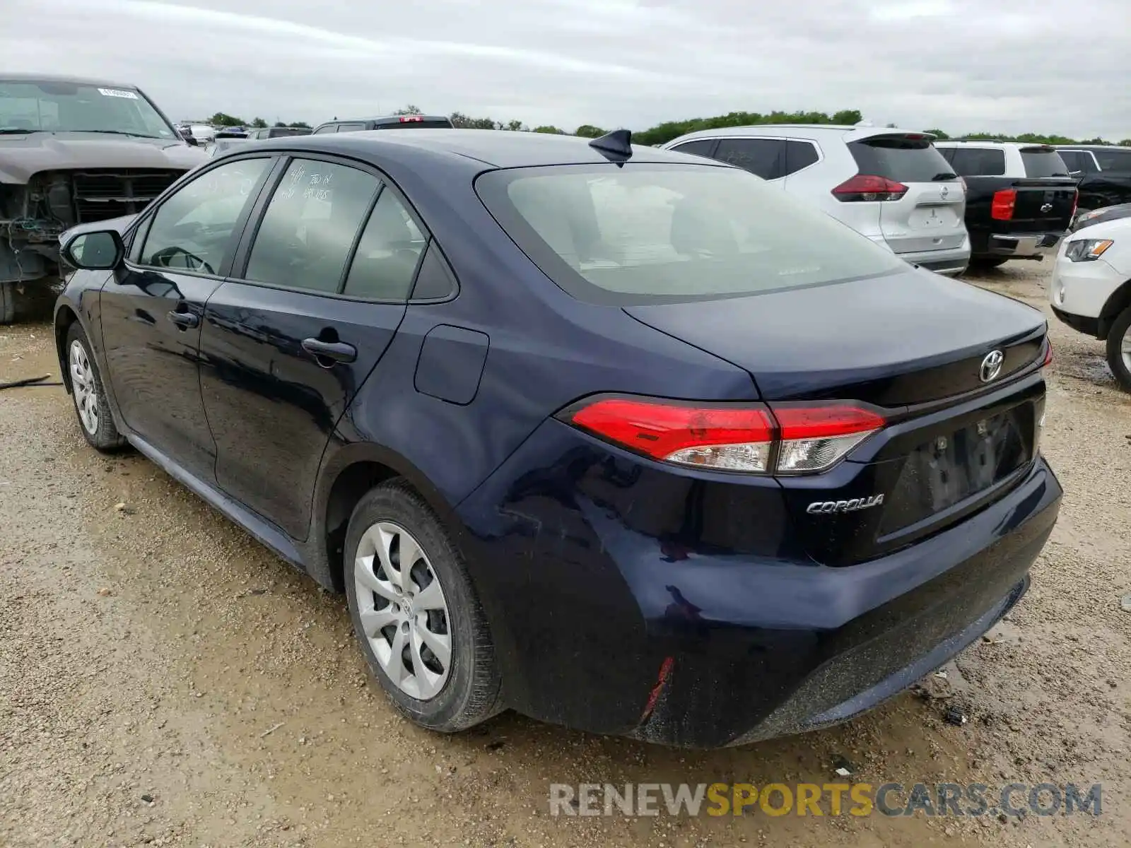 3 Photograph of a damaged car JTDEPRAE4LJ088405 TOYOTA COROLLA 2020