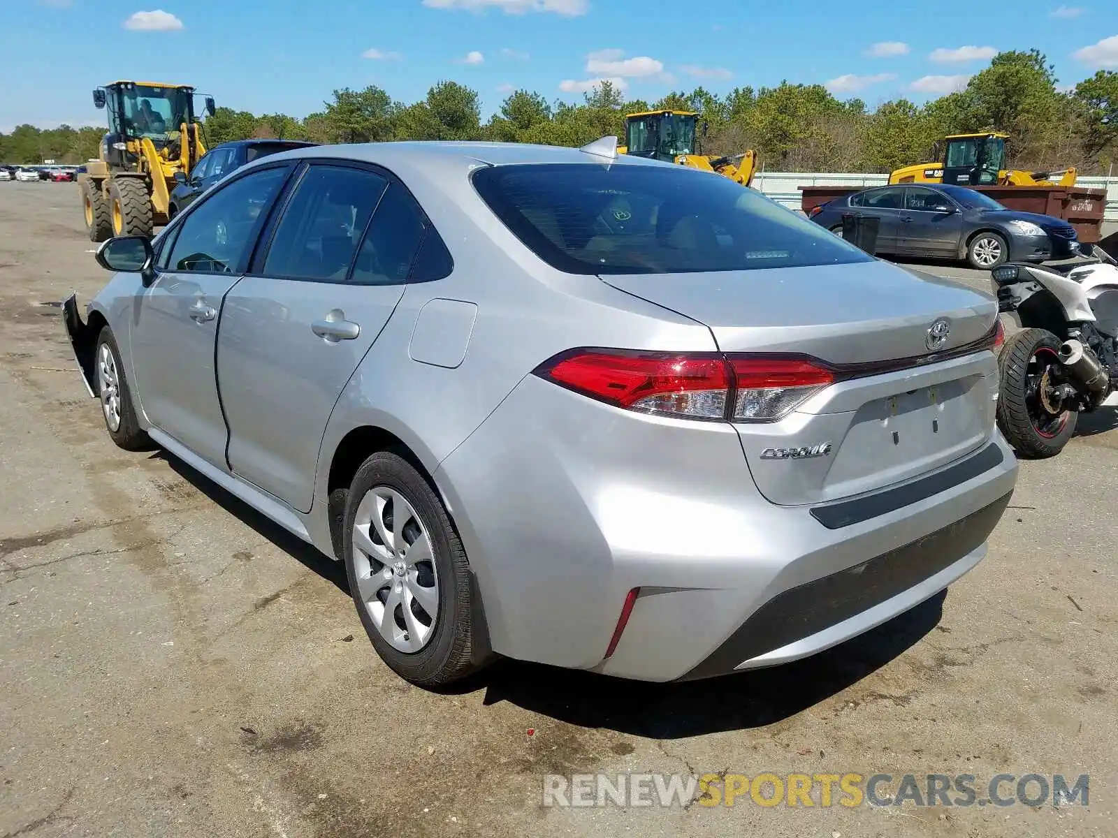 3 Photograph of a damaged car JTDEPRAE4LJ088503 TOYOTA COROLLA 2020