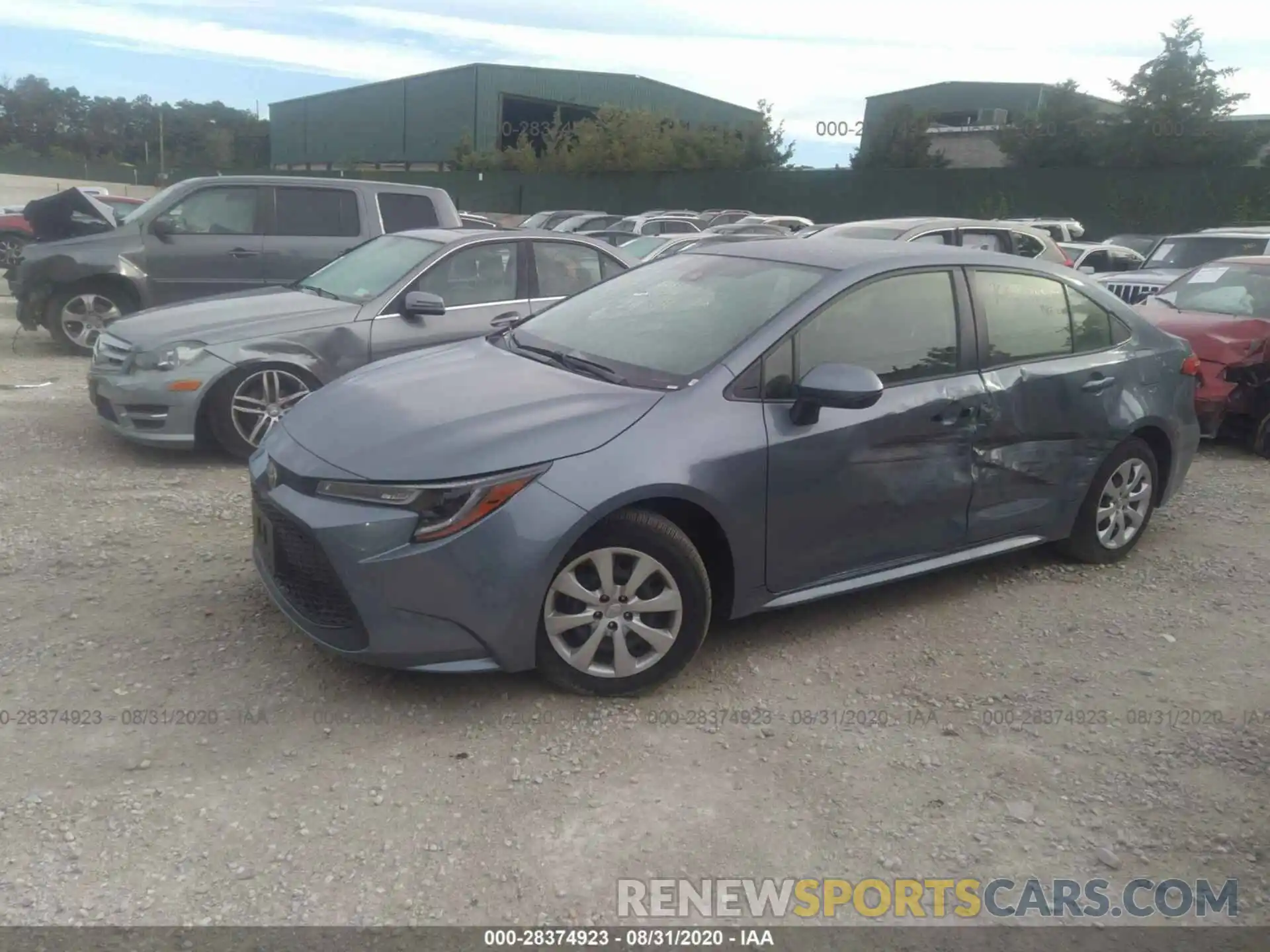 2 Photograph of a damaged car JTDEPRAE4LJ089005 TOYOTA COROLLA 2020