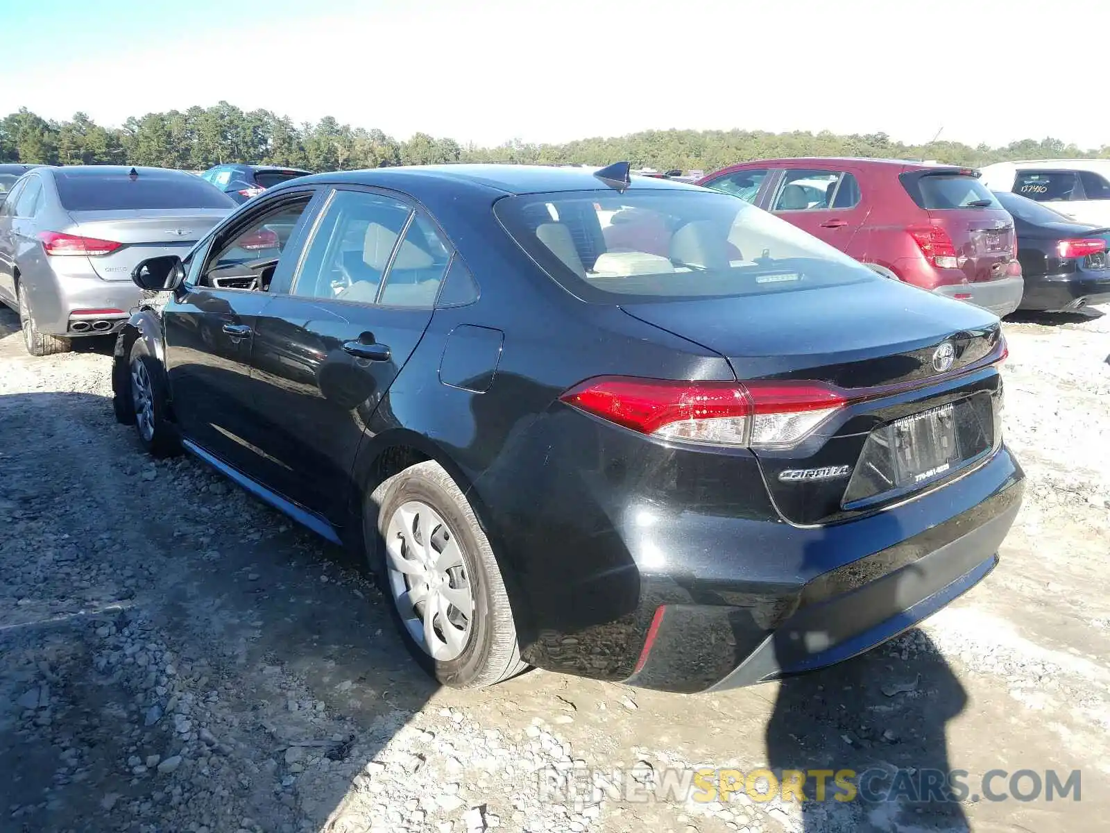 3 Photograph of a damaged car JTDEPRAE4LJ089604 TOYOTA COROLLA 2020