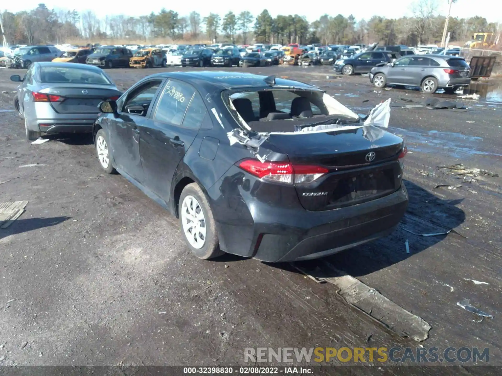 3 Photograph of a damaged car JTDEPRAE4LJ089666 TOYOTA COROLLA 2020