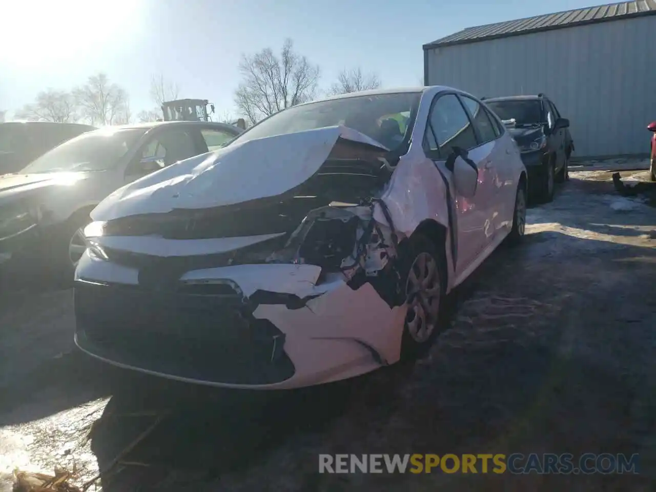 2 Photograph of a damaged car JTDEPRAE4LJ089876 TOYOTA COROLLA 2020