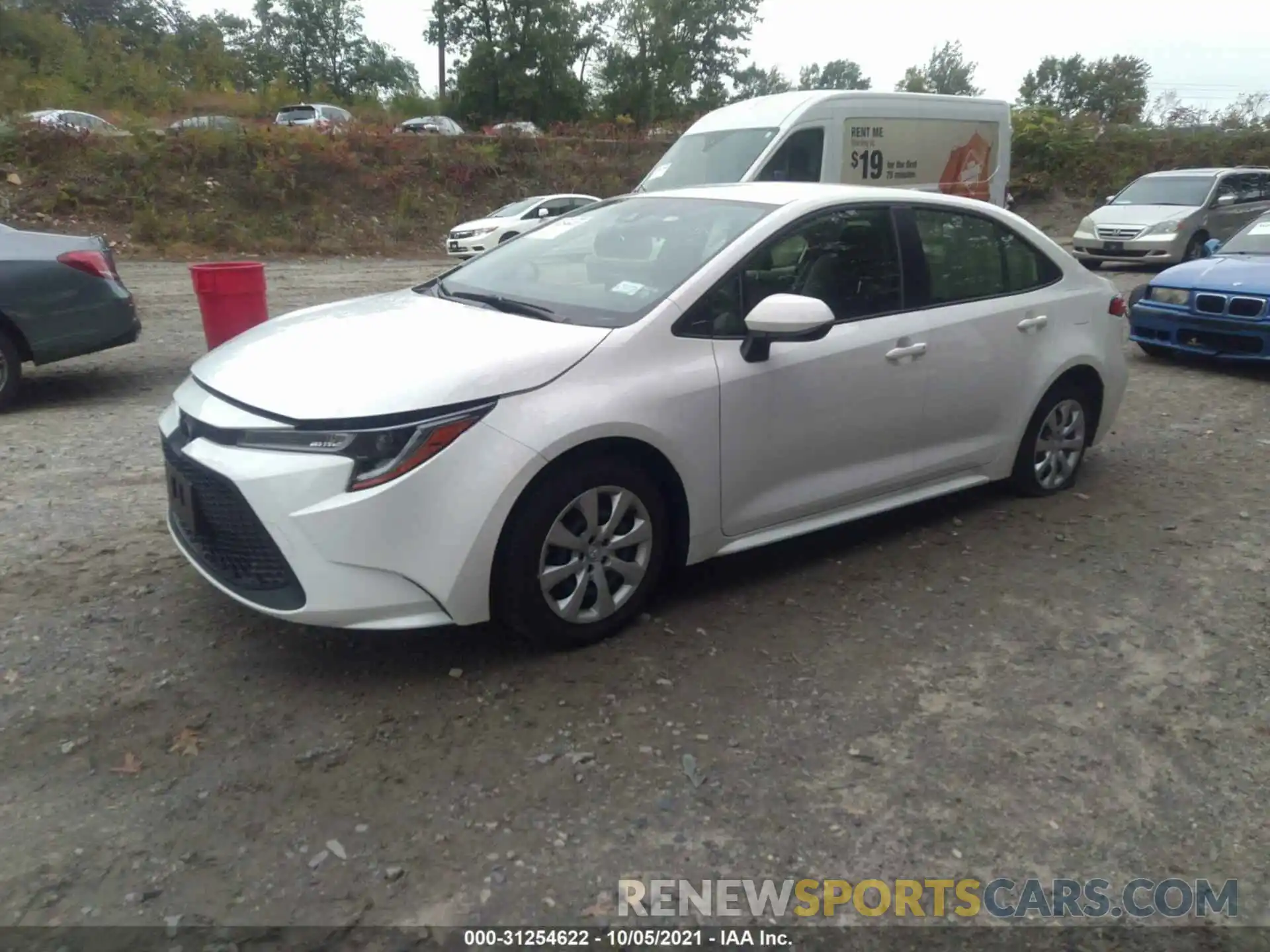 2 Photograph of a damaged car JTDEPRAE4LJ090042 TOYOTA COROLLA 2020