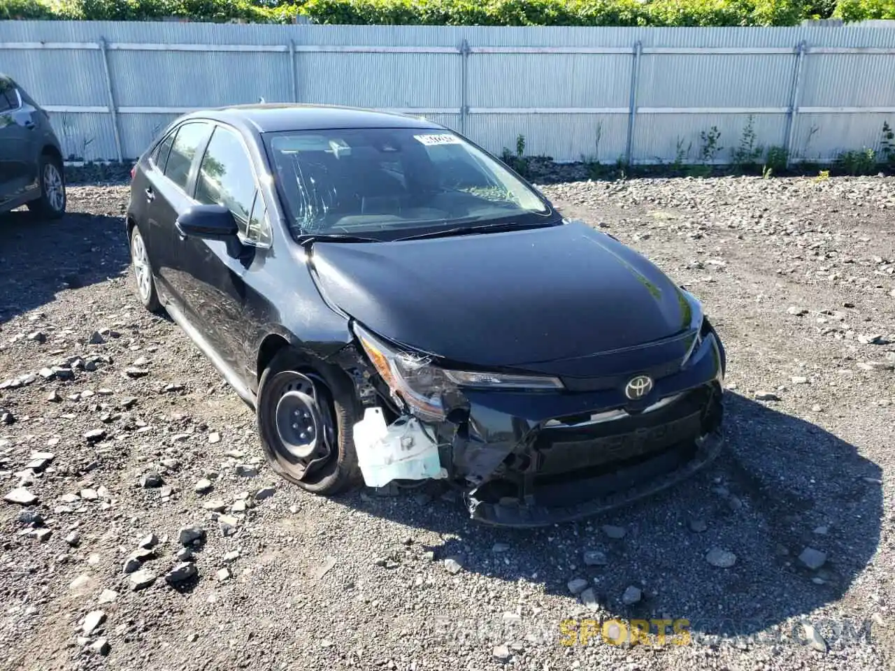 1 Photograph of a damaged car JTDEPRAE4LJ090347 TOYOTA COROLLA 2020