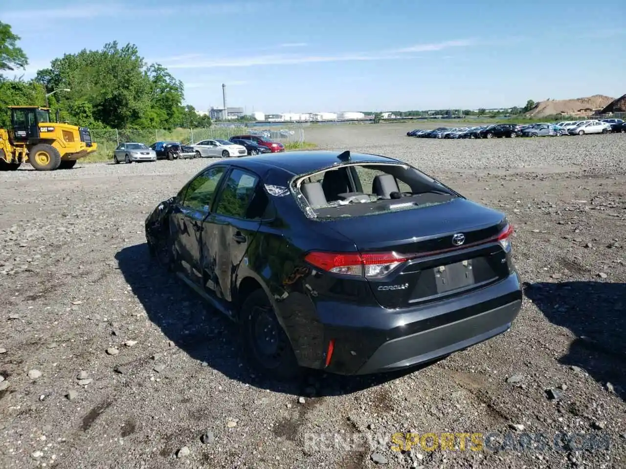 3 Photograph of a damaged car JTDEPRAE4LJ090347 TOYOTA COROLLA 2020