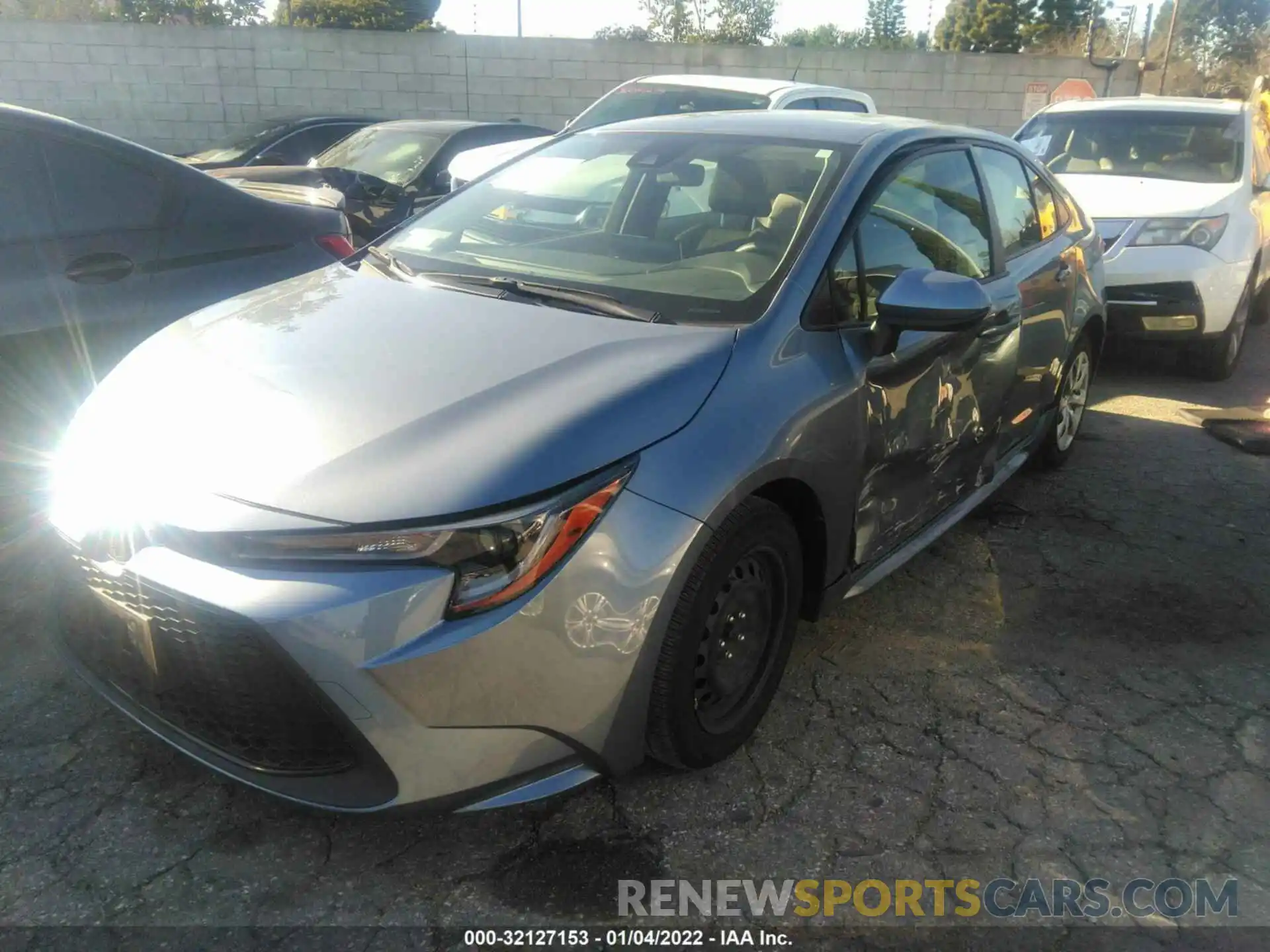 2 Photograph of a damaged car JTDEPRAE4LJ090686 TOYOTA COROLLA 2020