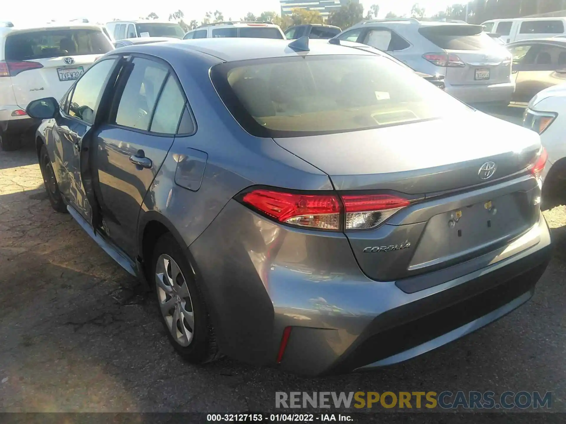 3 Photograph of a damaged car JTDEPRAE4LJ090686 TOYOTA COROLLA 2020