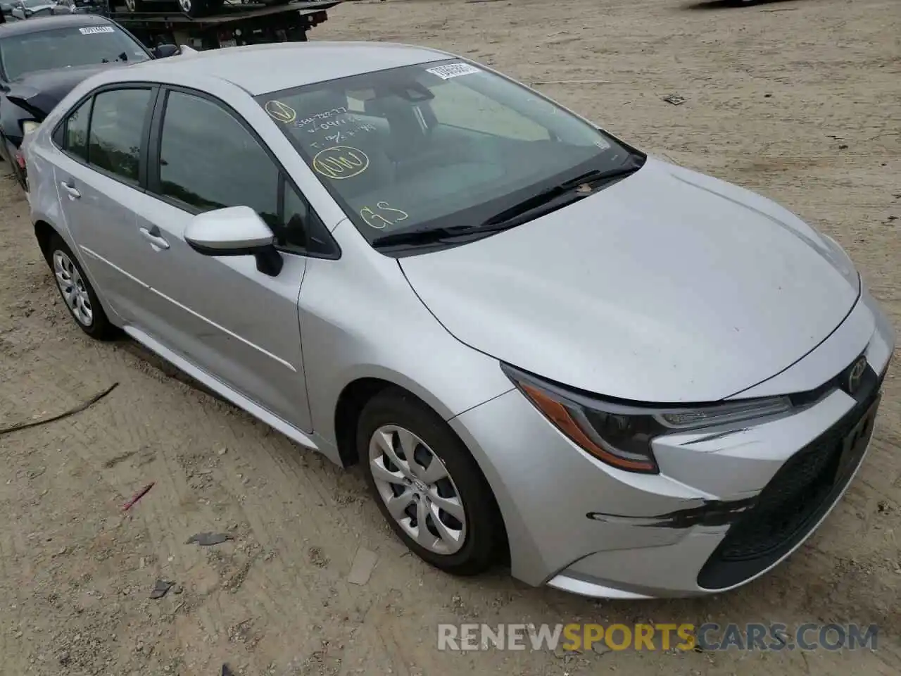 1 Photograph of a damaged car JTDEPRAE4LJ091188 TOYOTA COROLLA 2020