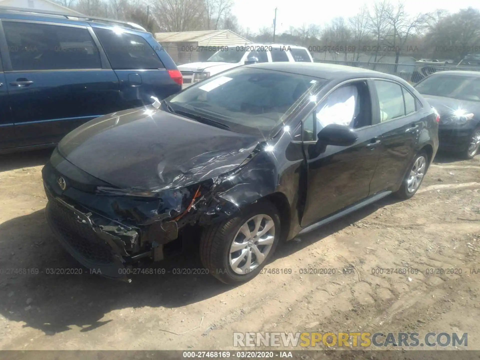 2 Photograph of a damaged car JTDEPRAE4LJ092177 TOYOTA COROLLA 2020