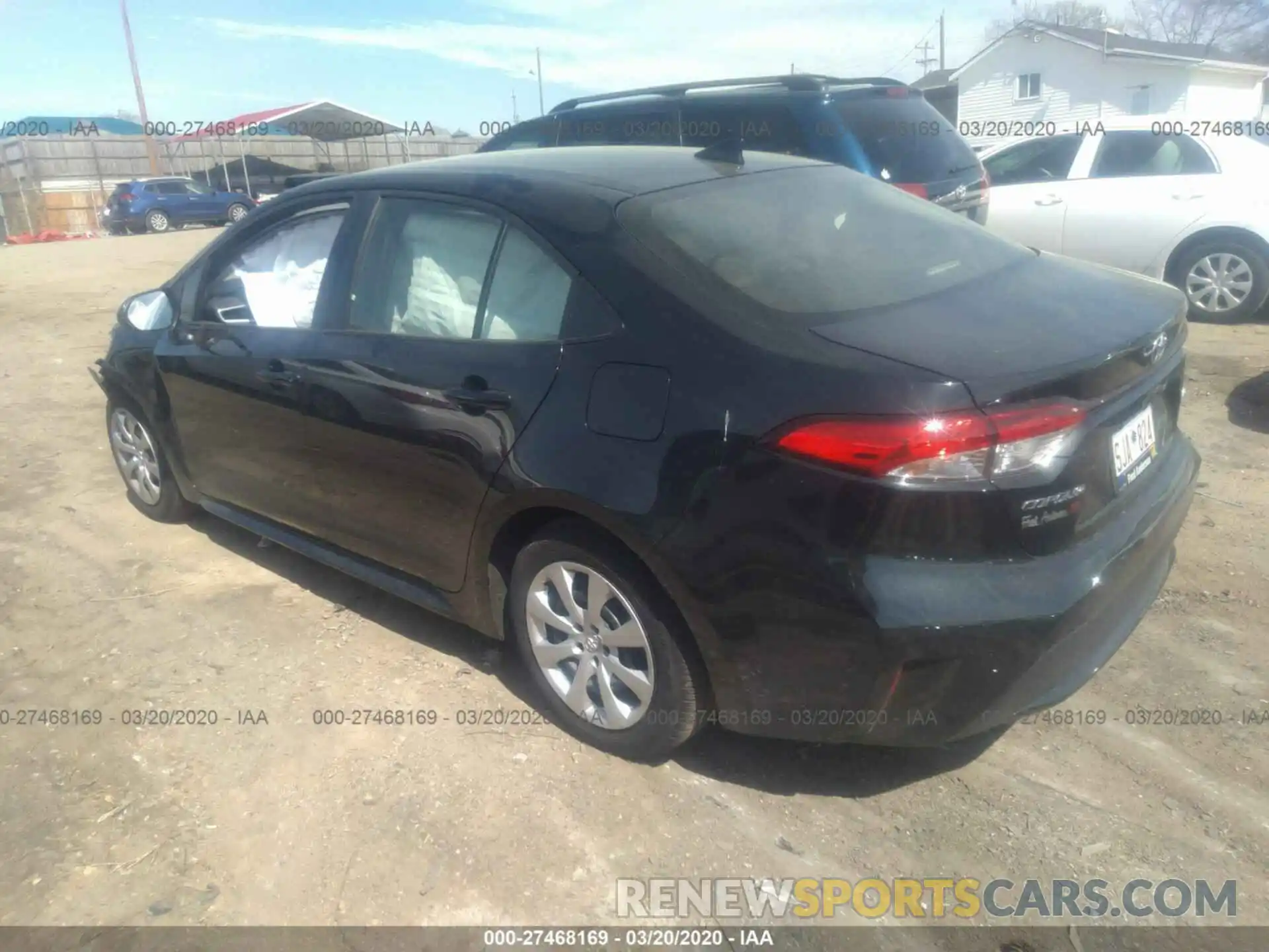 3 Photograph of a damaged car JTDEPRAE4LJ092177 TOYOTA COROLLA 2020