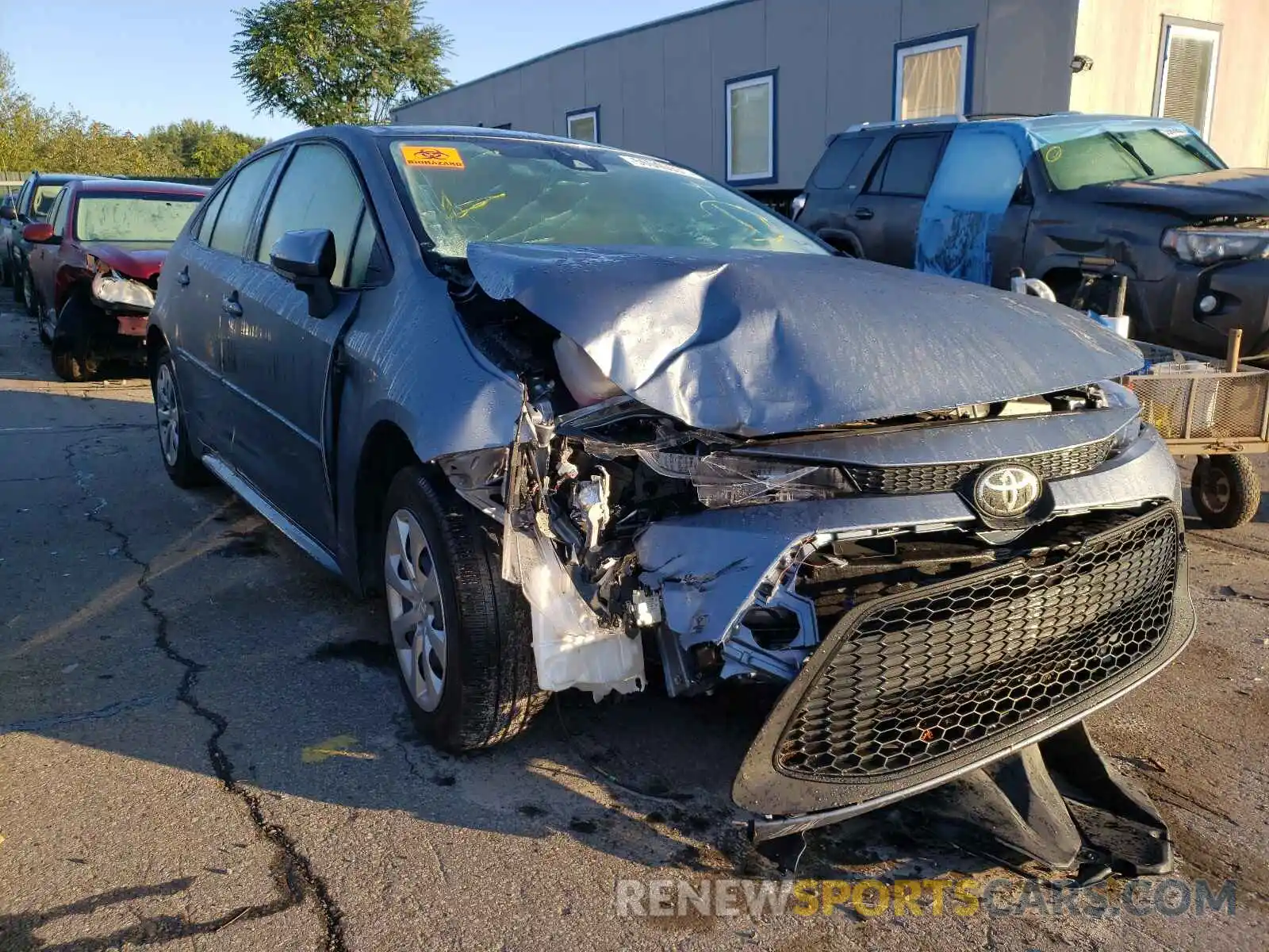 1 Photograph of a damaged car JTDEPRAE4LJ092891 TOYOTA COROLLA 2020