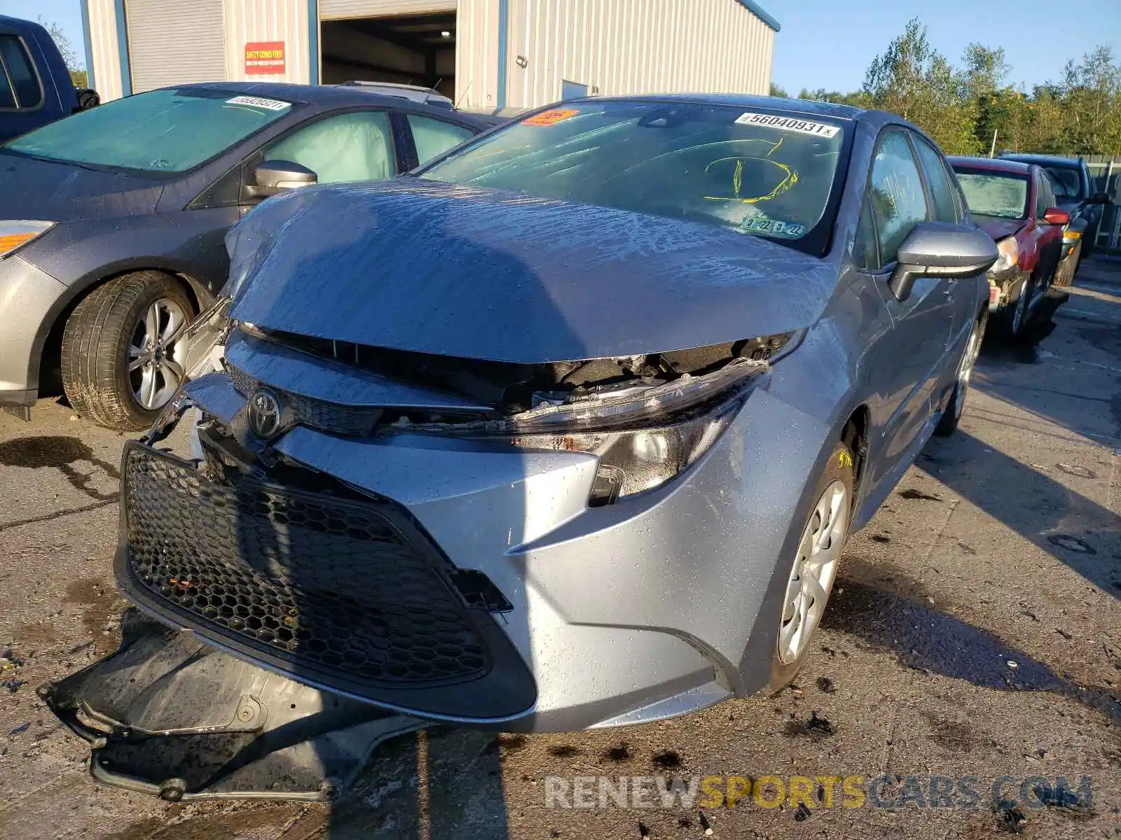 2 Photograph of a damaged car JTDEPRAE4LJ092891 TOYOTA COROLLA 2020