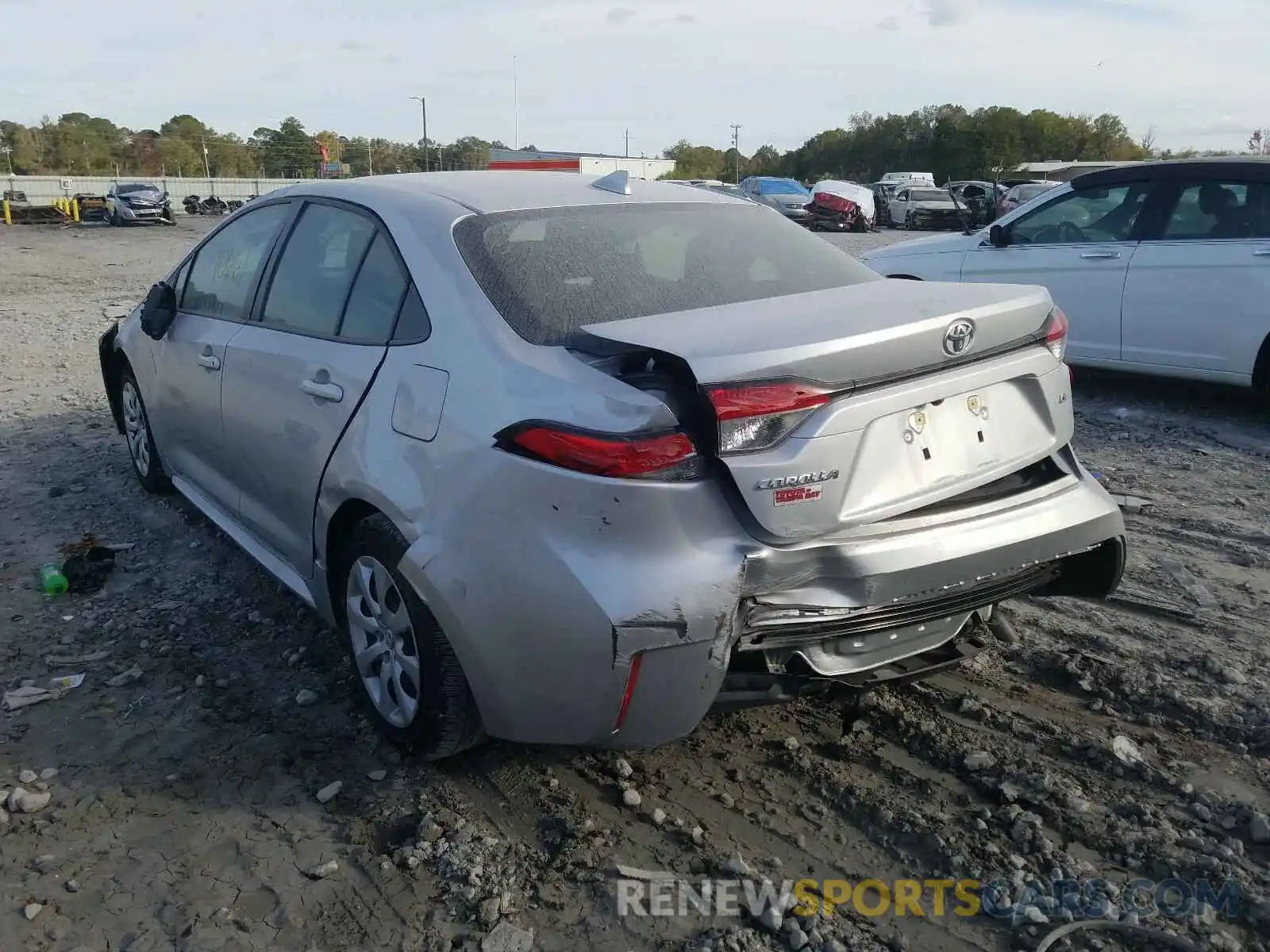 3 Photograph of a damaged car JTDEPRAE4LJ092924 TOYOTA COROLLA 2020