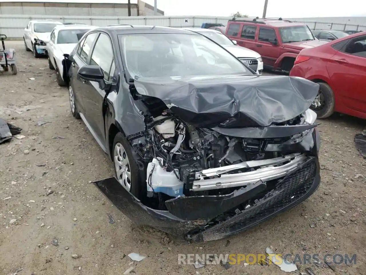 1 Photograph of a damaged car JTDEPRAE4LJ094365 TOYOTA COROLLA 2020