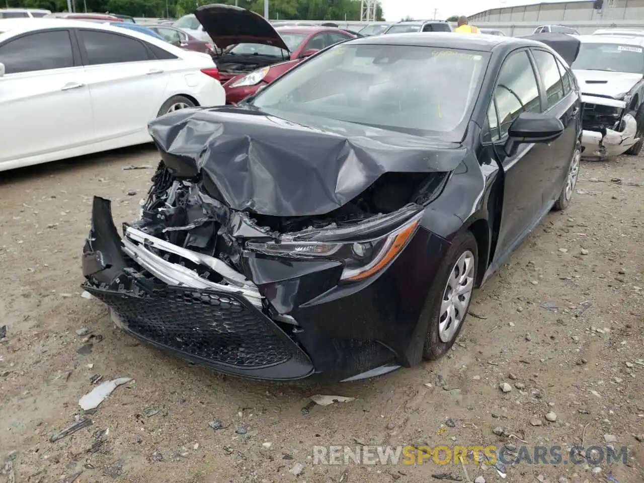 2 Photograph of a damaged car JTDEPRAE4LJ094365 TOYOTA COROLLA 2020