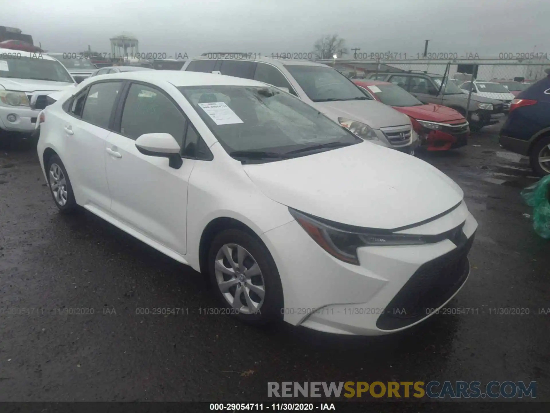 1 Photograph of a damaged car JTDEPRAE4LJ094589 TOYOTA COROLLA 2020