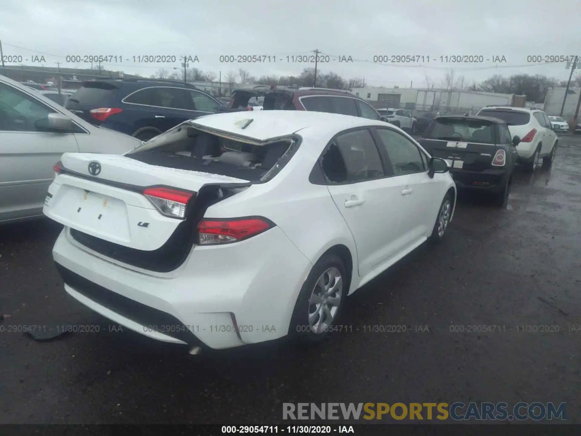 4 Photograph of a damaged car JTDEPRAE4LJ094589 TOYOTA COROLLA 2020