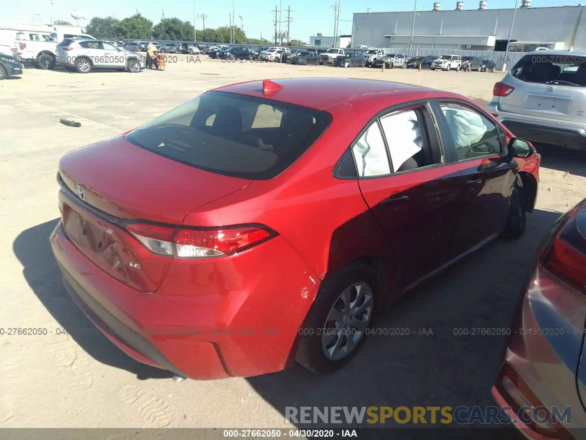 4 Photograph of a damaged car JTDEPRAE4LJ094947 TOYOTA COROLLA 2020