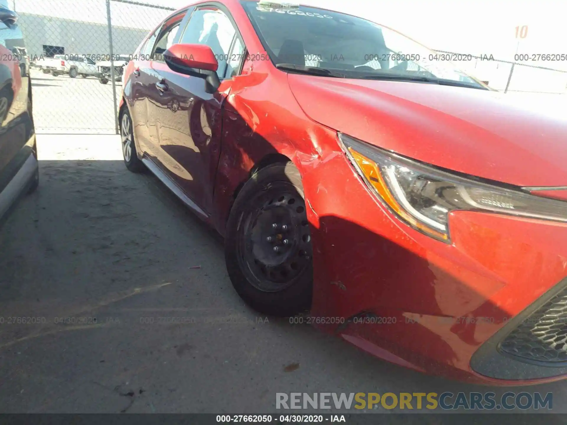 6 Photograph of a damaged car JTDEPRAE4LJ094947 TOYOTA COROLLA 2020