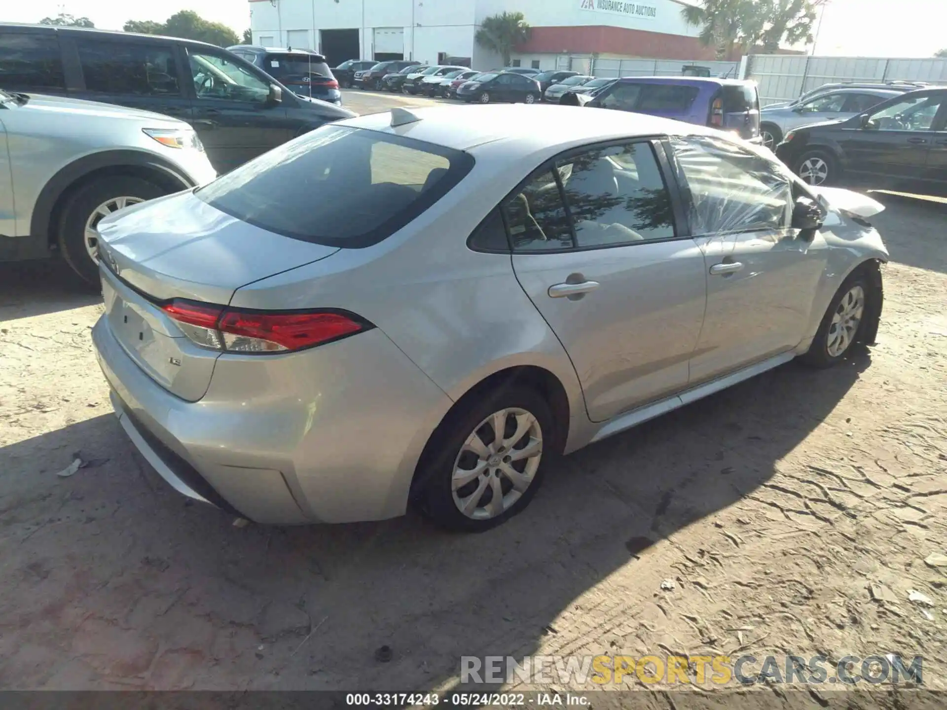 4 Photograph of a damaged car JTDEPRAE4LJ095905 TOYOTA COROLLA 2020