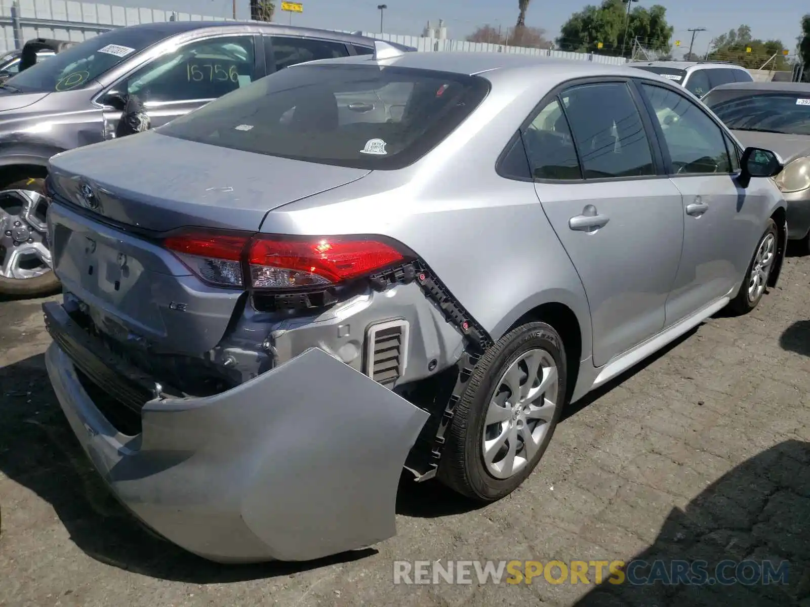 4 Photograph of a damaged car JTDEPRAE4LJ096326 TOYOTA COROLLA 2020