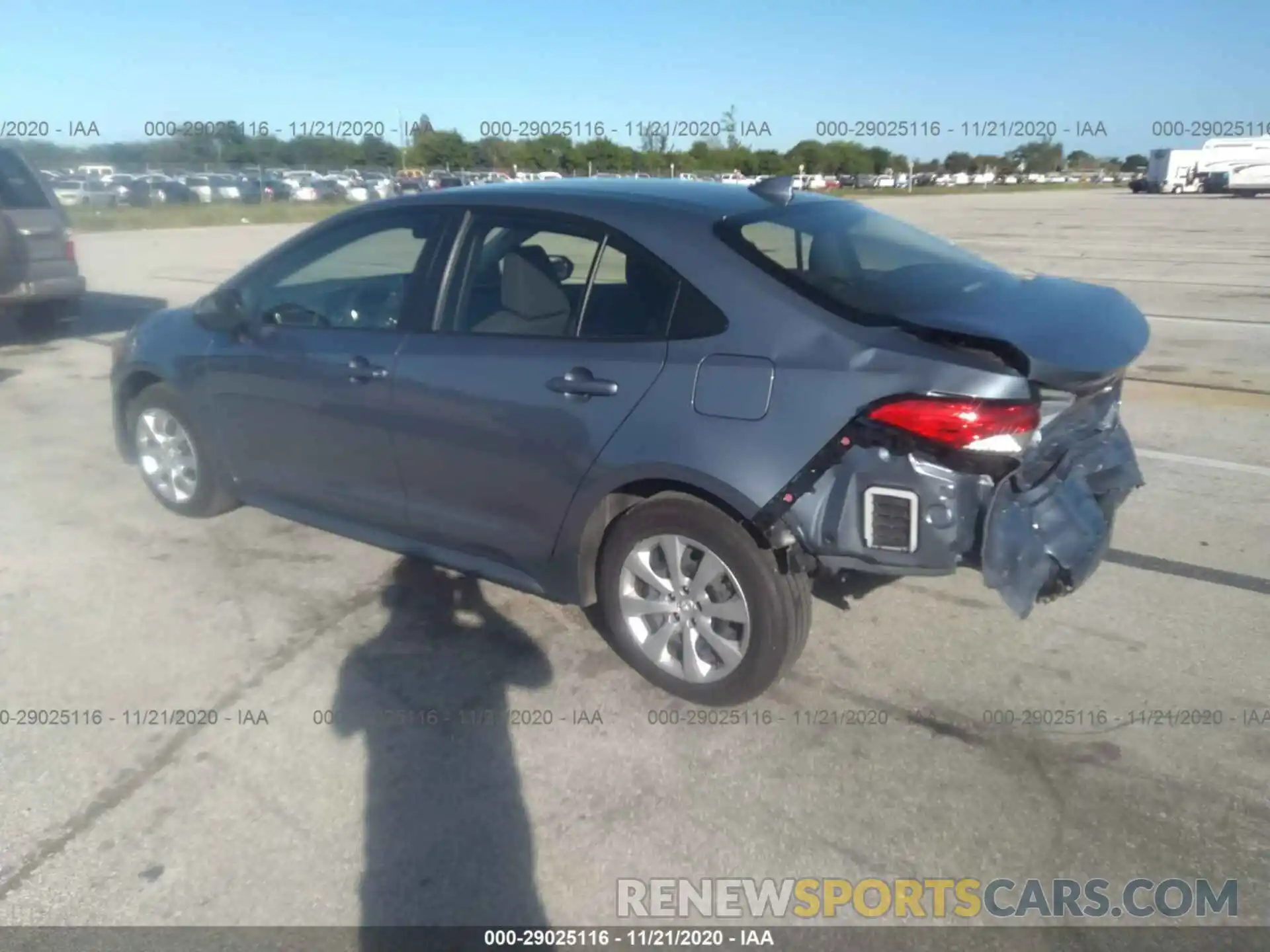 3 Photograph of a damaged car JTDEPRAE4LJ096441 TOYOTA COROLLA 2020