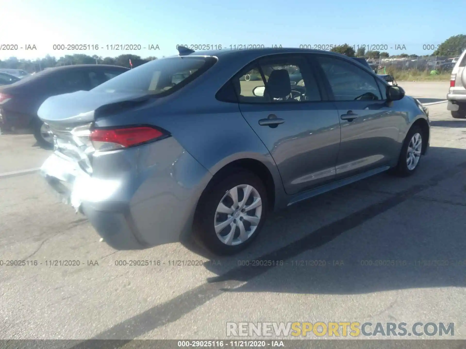 4 Photograph of a damaged car JTDEPRAE4LJ096441 TOYOTA COROLLA 2020