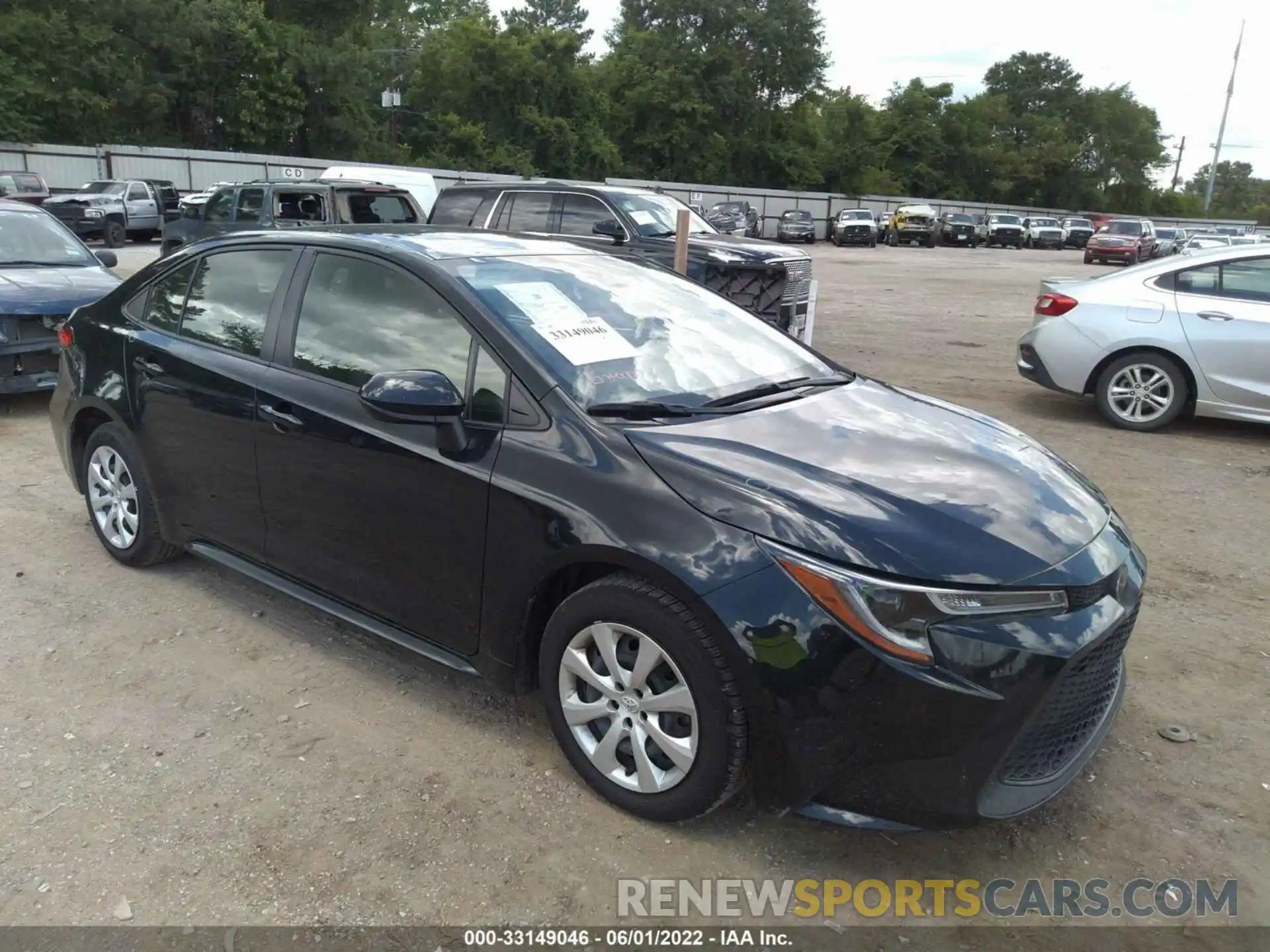 1 Photograph of a damaged car JTDEPRAE4LJ096553 TOYOTA COROLLA 2020