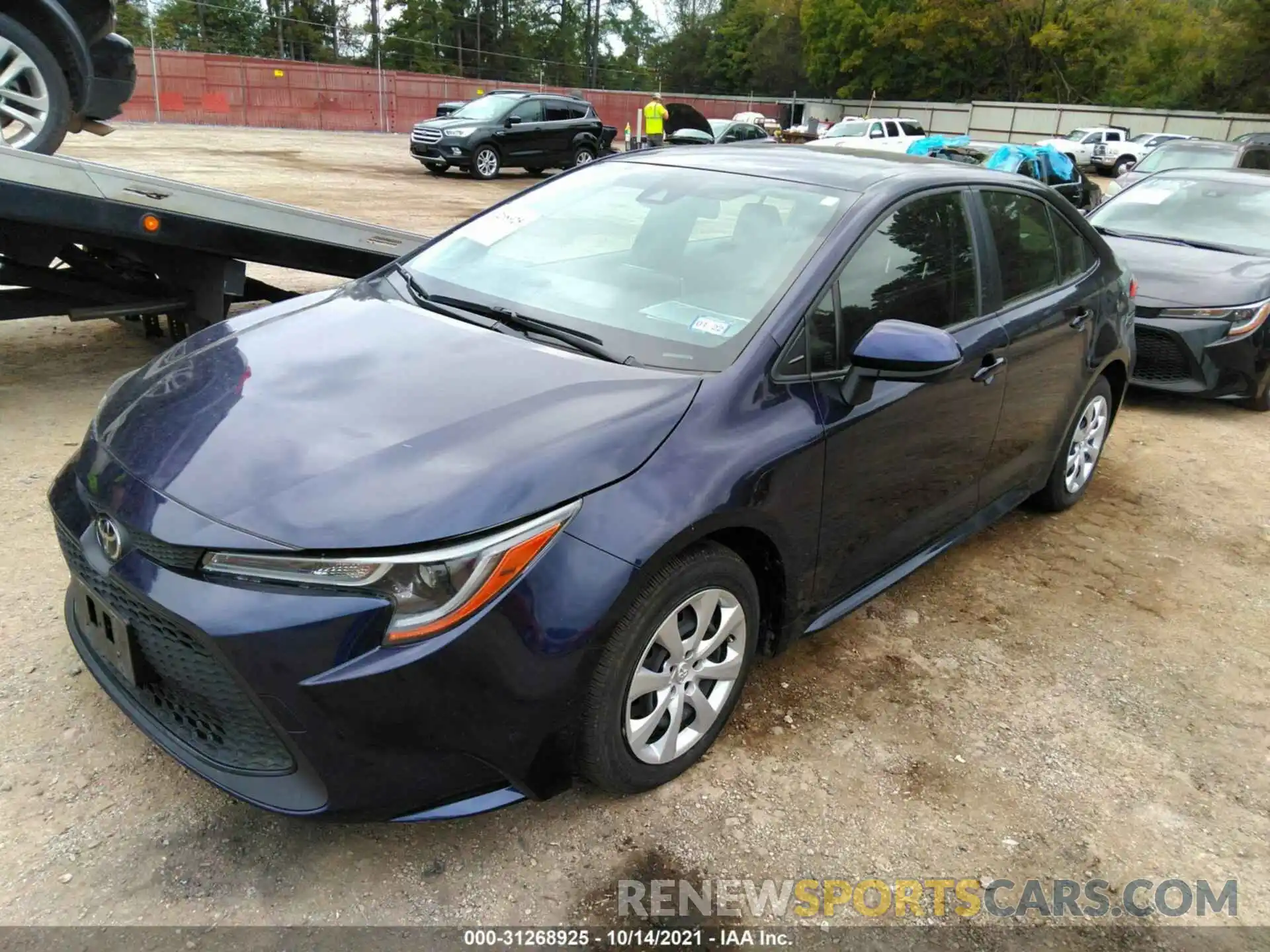 2 Photograph of a damaged car JTDEPRAE4LJ096603 TOYOTA COROLLA 2020