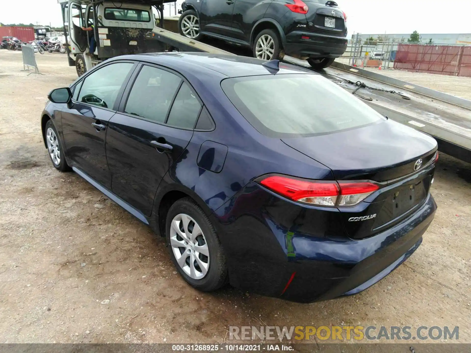 3 Photograph of a damaged car JTDEPRAE4LJ096603 TOYOTA COROLLA 2020