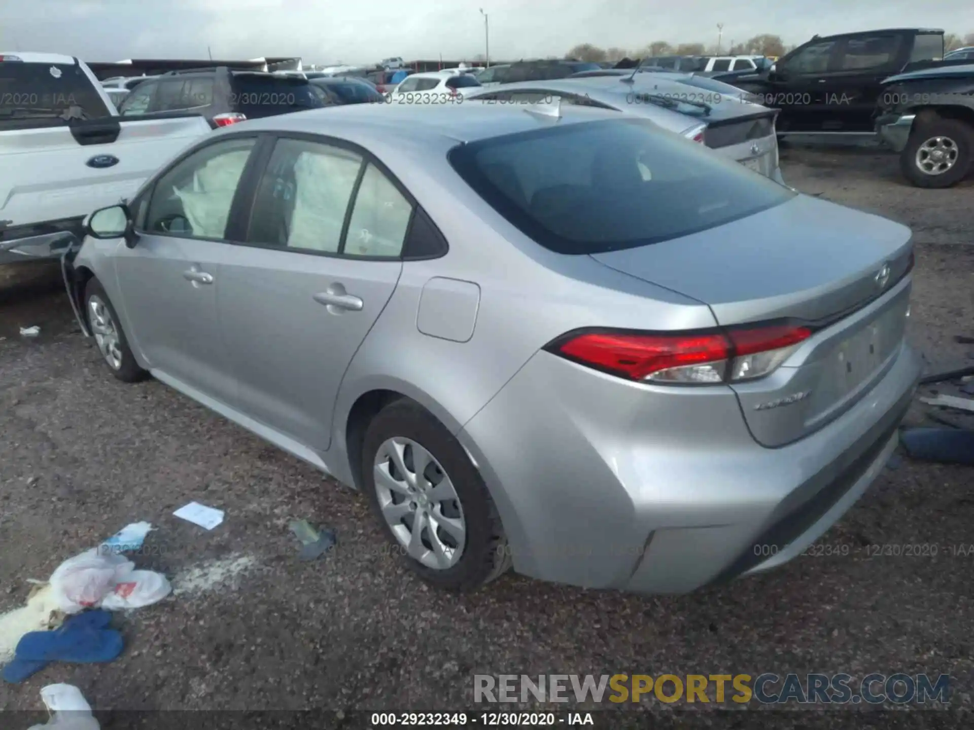 3 Photograph of a damaged car JTDEPRAE4LJ096620 TOYOTA COROLLA 2020