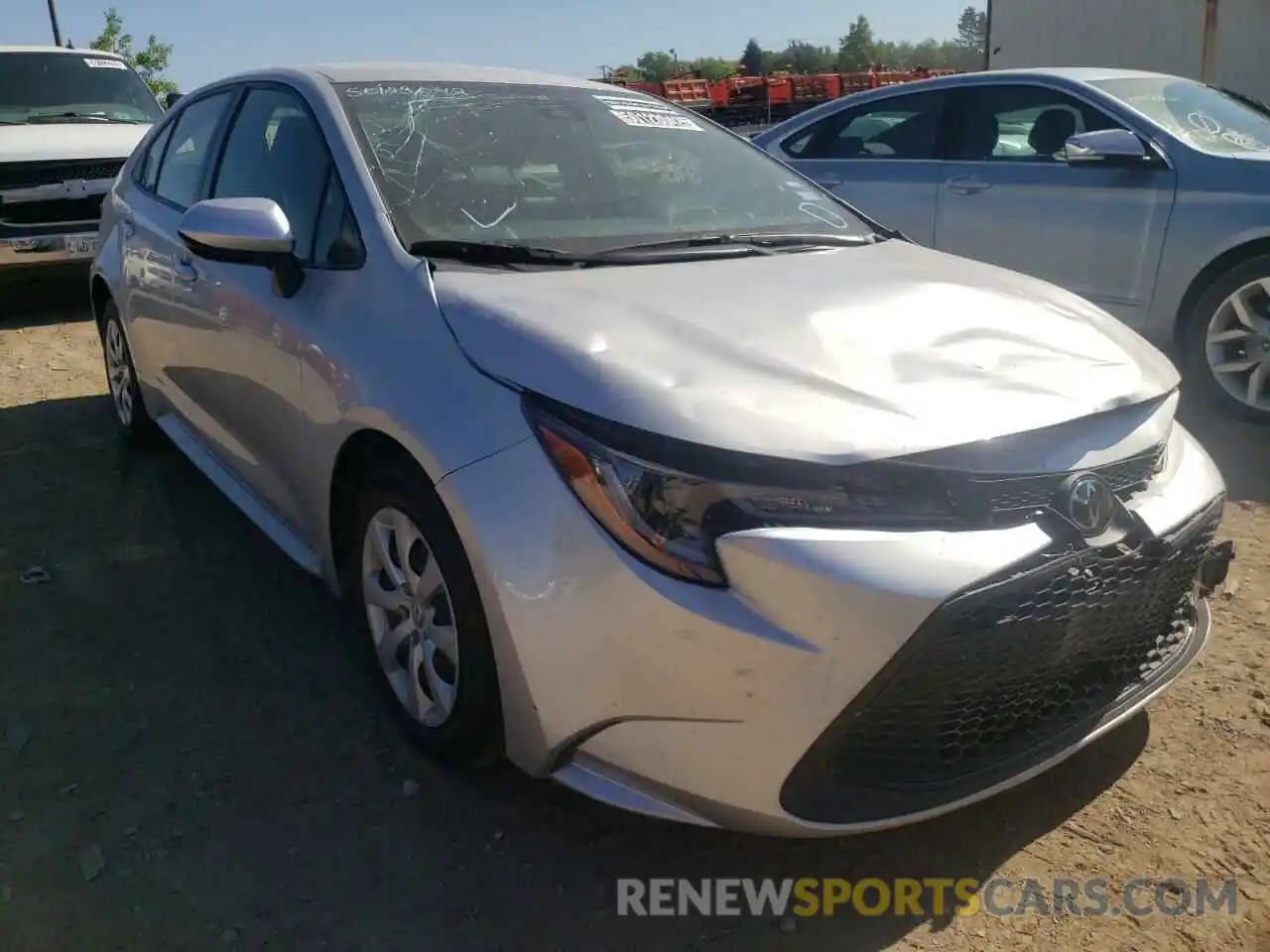 1 Photograph of a damaged car JTDEPRAE4LJ096651 TOYOTA COROLLA 2020