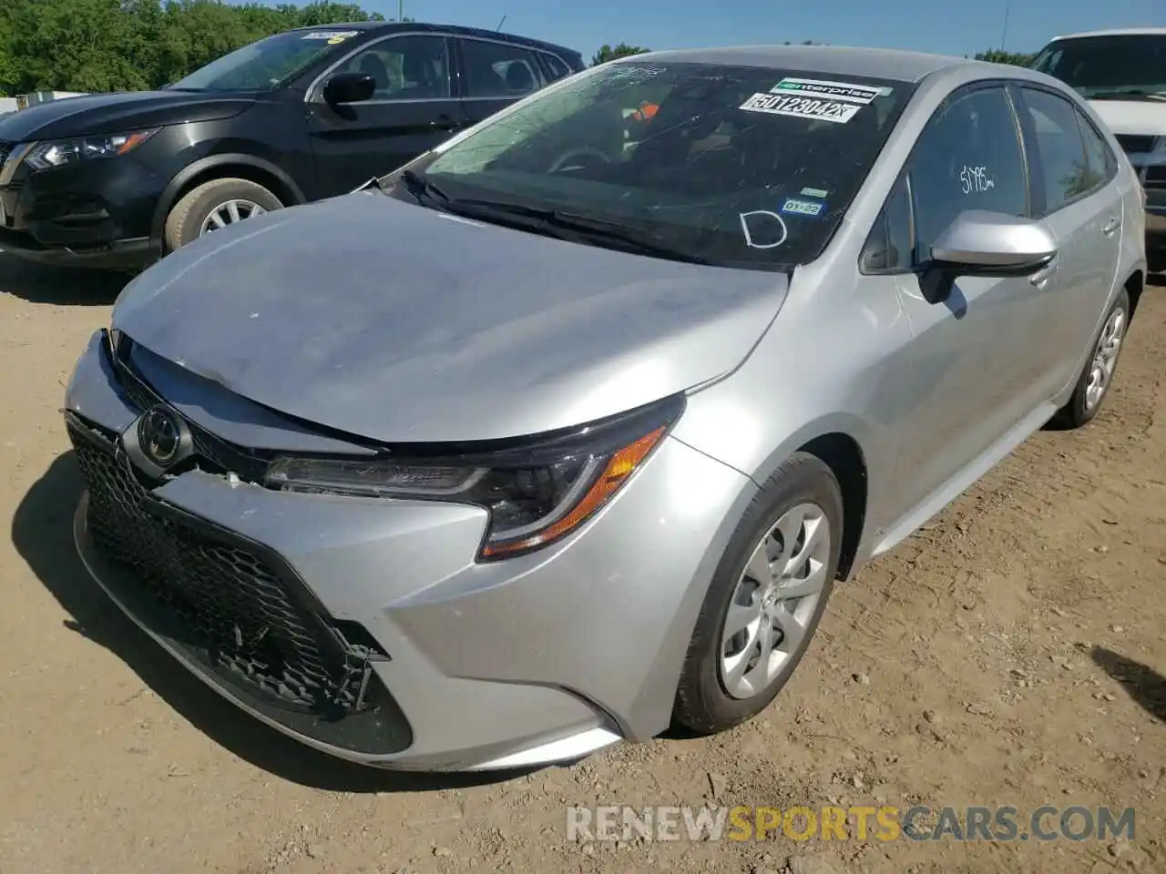 2 Photograph of a damaged car JTDEPRAE4LJ096651 TOYOTA COROLLA 2020