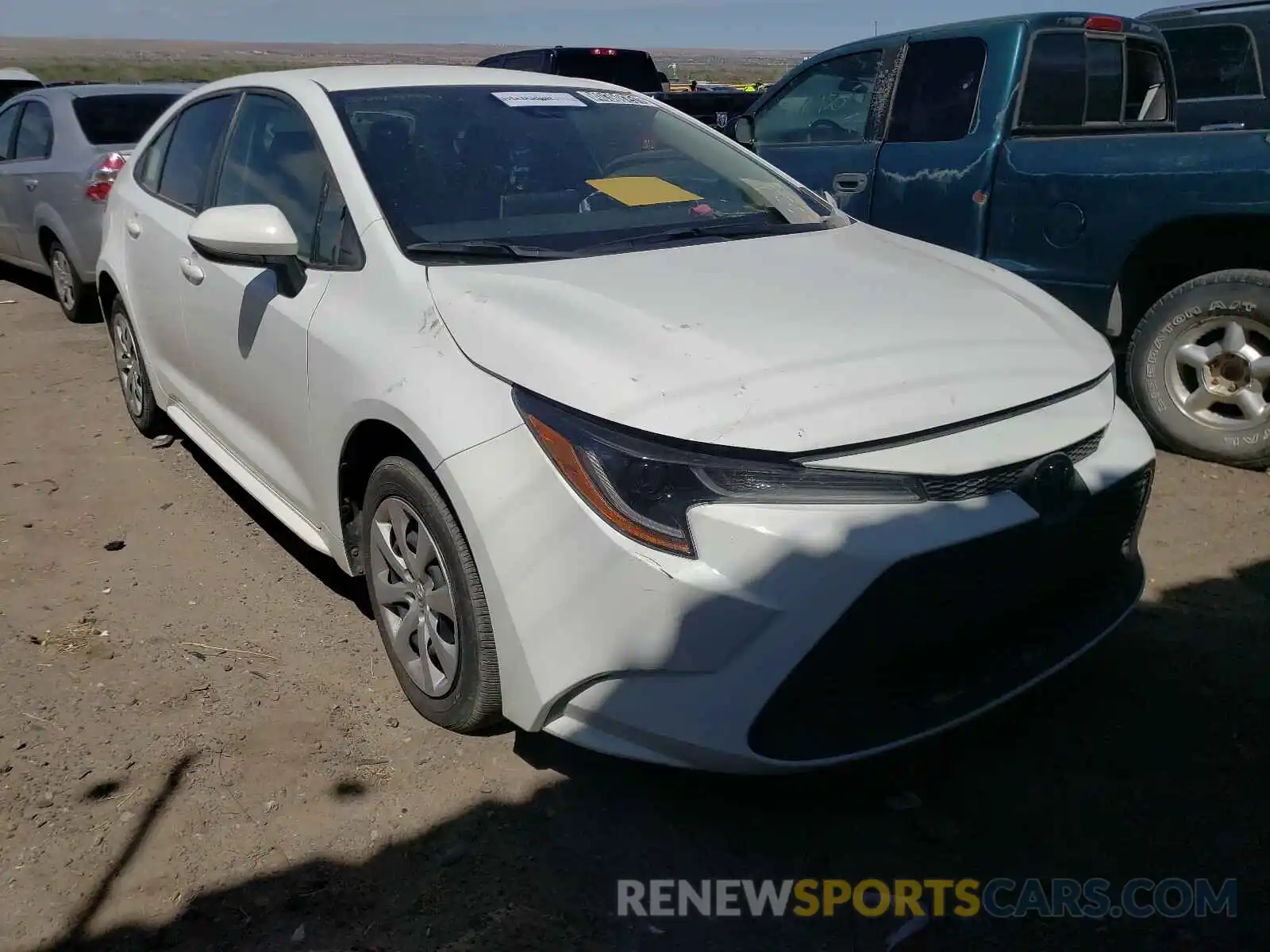 1 Photograph of a damaged car JTDEPRAE4LJ096696 TOYOTA COROLLA 2020