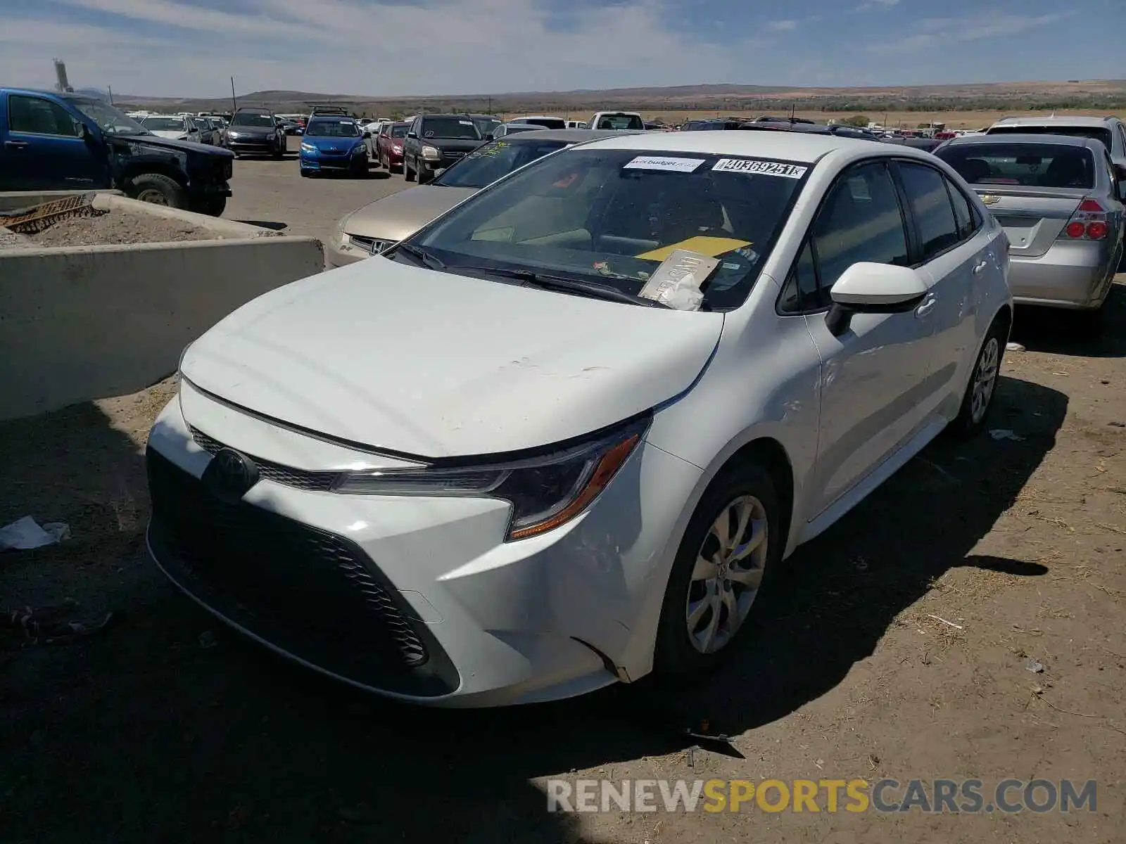 2 Photograph of a damaged car JTDEPRAE4LJ096696 TOYOTA COROLLA 2020