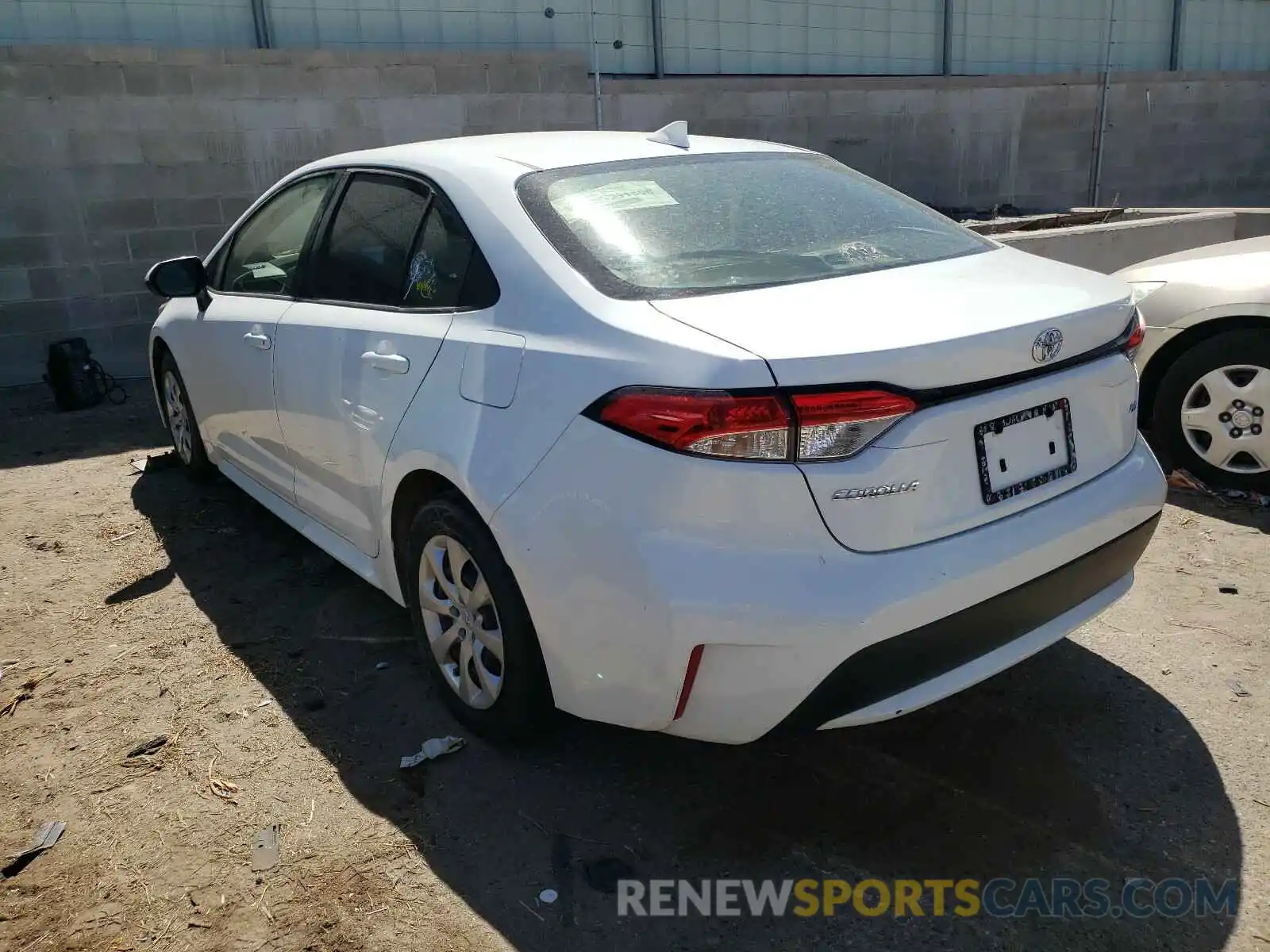 3 Photograph of a damaged car JTDEPRAE4LJ096696 TOYOTA COROLLA 2020