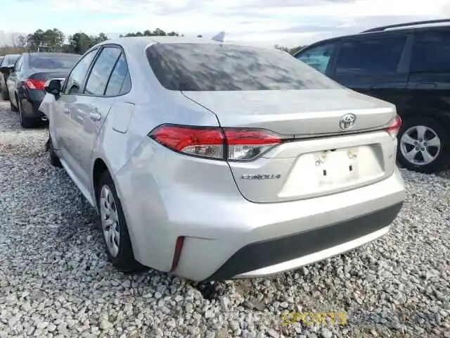 3 Photograph of a damaged car JTDEPRAE4LJ097993 TOYOTA COROLLA 2020