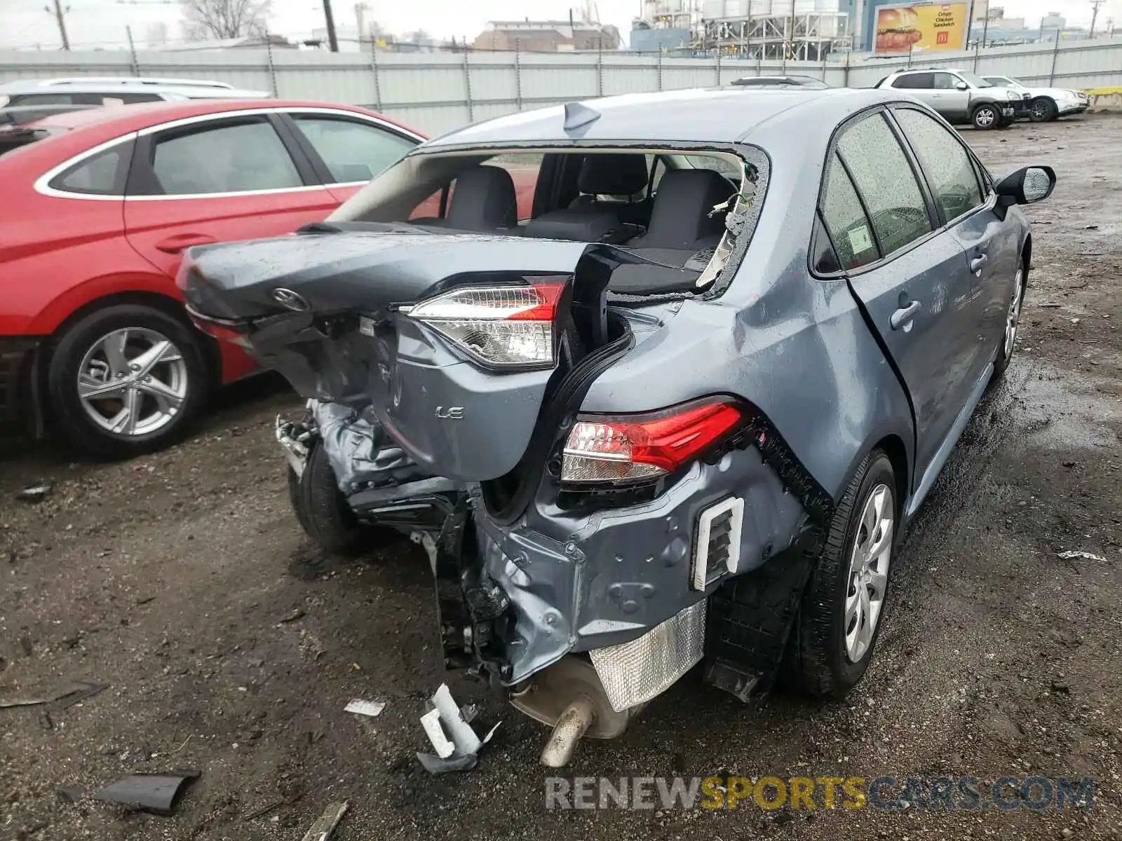 4 Photograph of a damaged car JTDEPRAE4LJ098142 TOYOTA COROLLA 2020