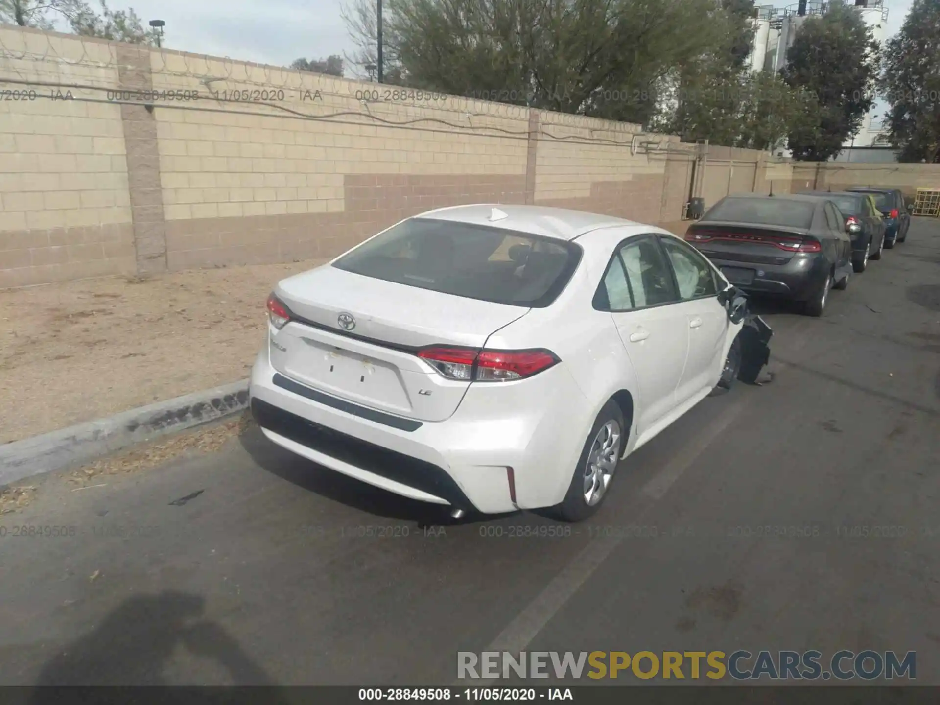 4 Photograph of a damaged car JTDEPRAE4LJ099016 TOYOTA COROLLA 2020