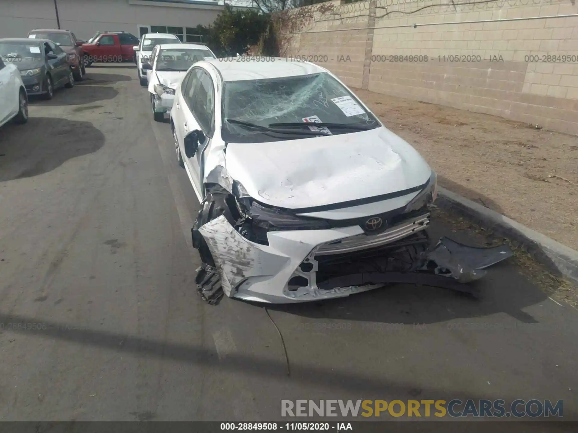 6 Photograph of a damaged car JTDEPRAE4LJ099016 TOYOTA COROLLA 2020