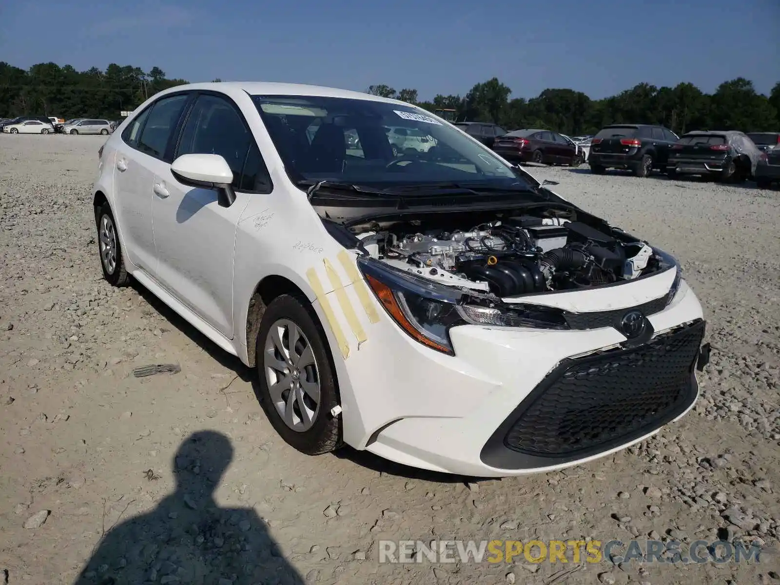 1 Photograph of a damaged car JTDEPRAE4LJ100410 TOYOTA COROLLA 2020