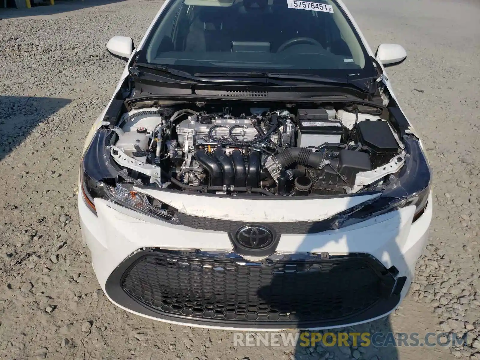 7 Photograph of a damaged car JTDEPRAE4LJ100410 TOYOTA COROLLA 2020