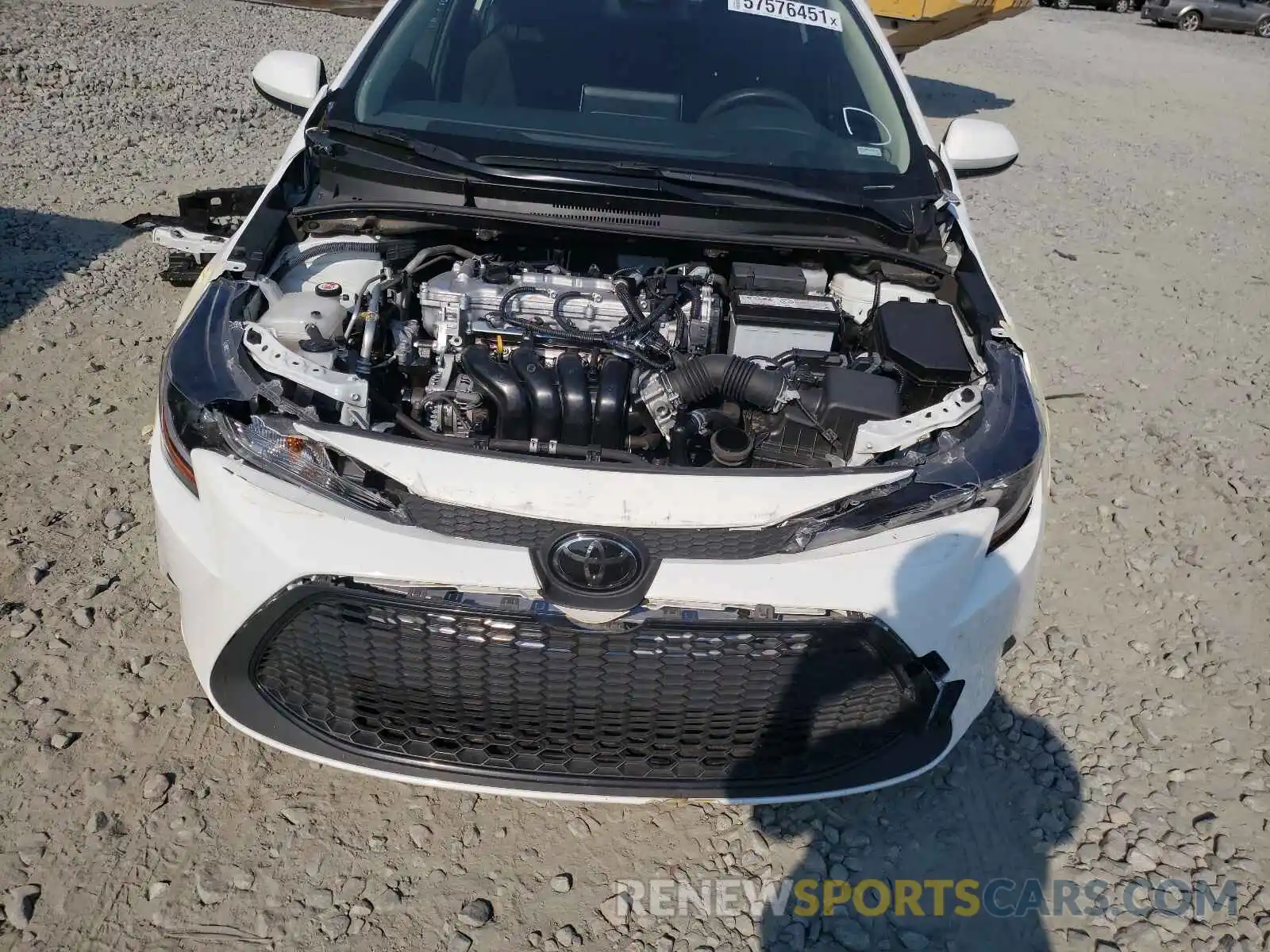 9 Photograph of a damaged car JTDEPRAE4LJ100410 TOYOTA COROLLA 2020