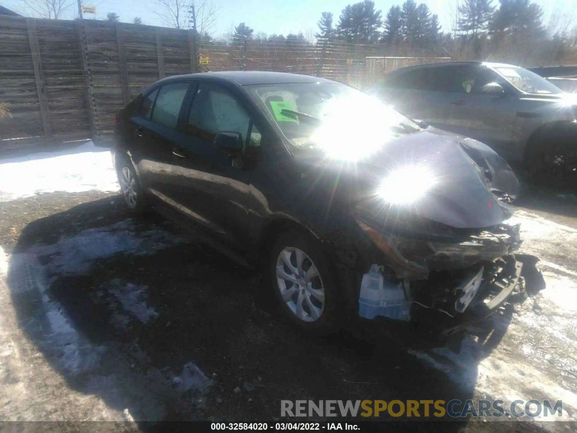 1 Photograph of a damaged car JTDEPRAE4LJ101430 TOYOTA COROLLA 2020