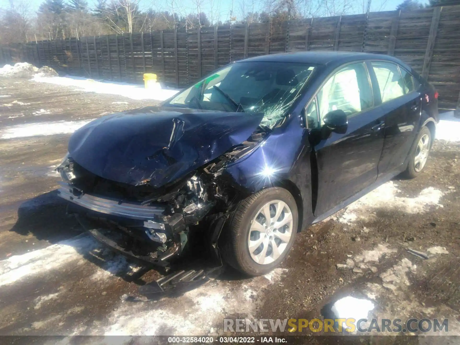 2 Photograph of a damaged car JTDEPRAE4LJ101430 TOYOTA COROLLA 2020